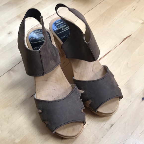 Swedish clogs open toe sandals made in Sweden - Picture 5 of 8